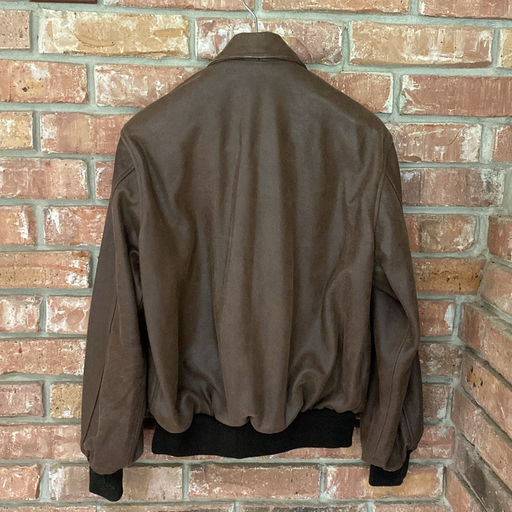 Genuine Leather Flight Jacket - image 7